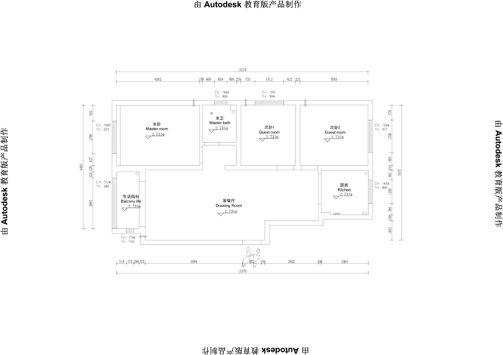 和西苑現(xiàn)代簡約風(fēng)格戶型圖裝修效果圖