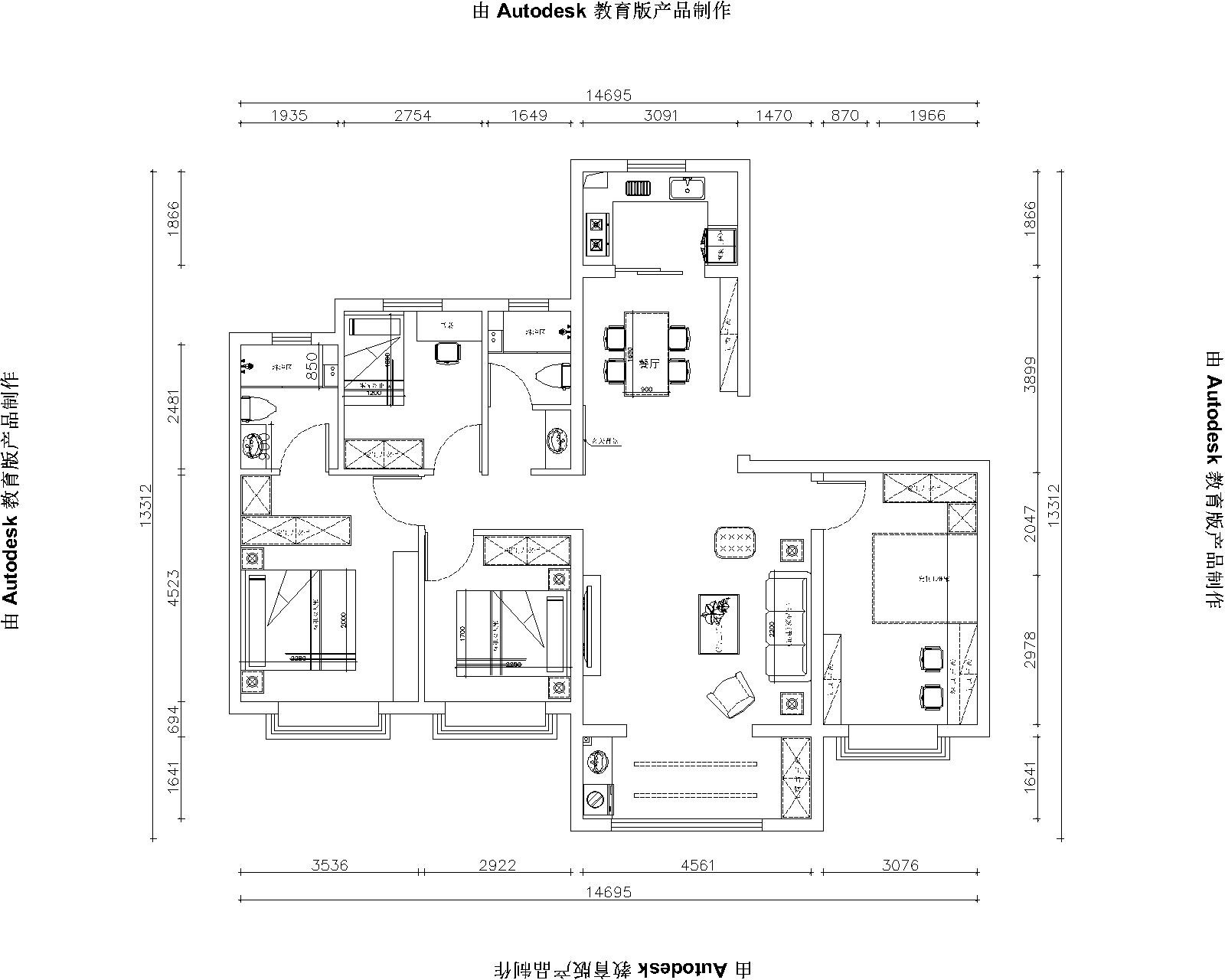 遠(yuǎn)洋晟庭新中式風(fēng)格戶型圖裝修效果圖